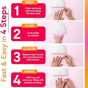 UV LED Nail Lamp, SUNUV Gel Nail Light for Nail Polish 48W UV Dryer with 3 Timers SUNone